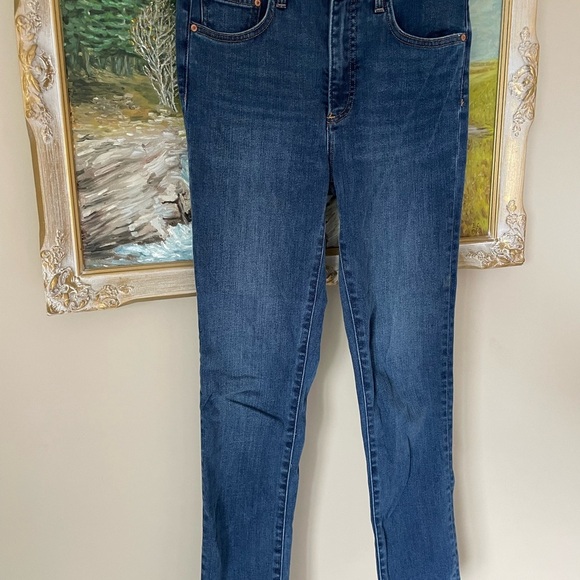DENIM FORUM THE LOLA MID RISE SKINNY 28L 27 Dark Wash - Picture 1 of 4